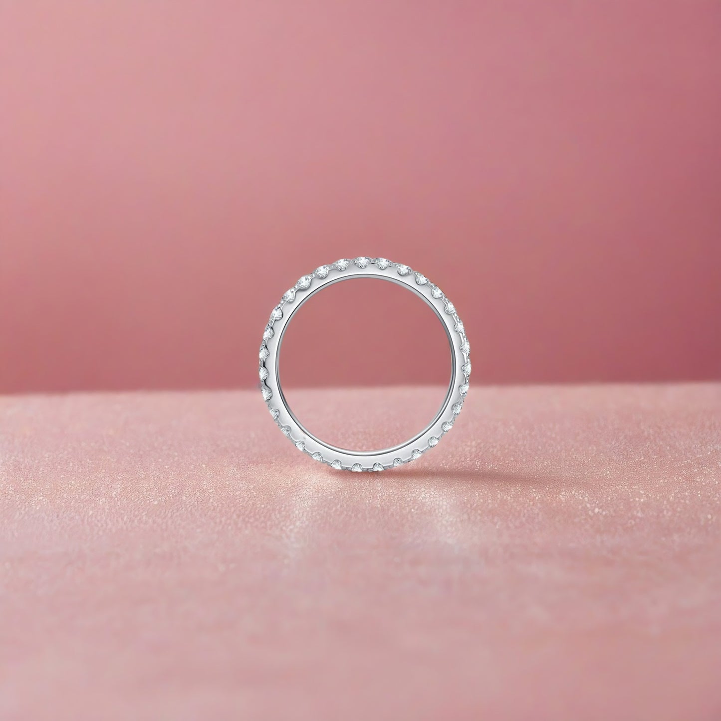 Moissanite Eternity Band