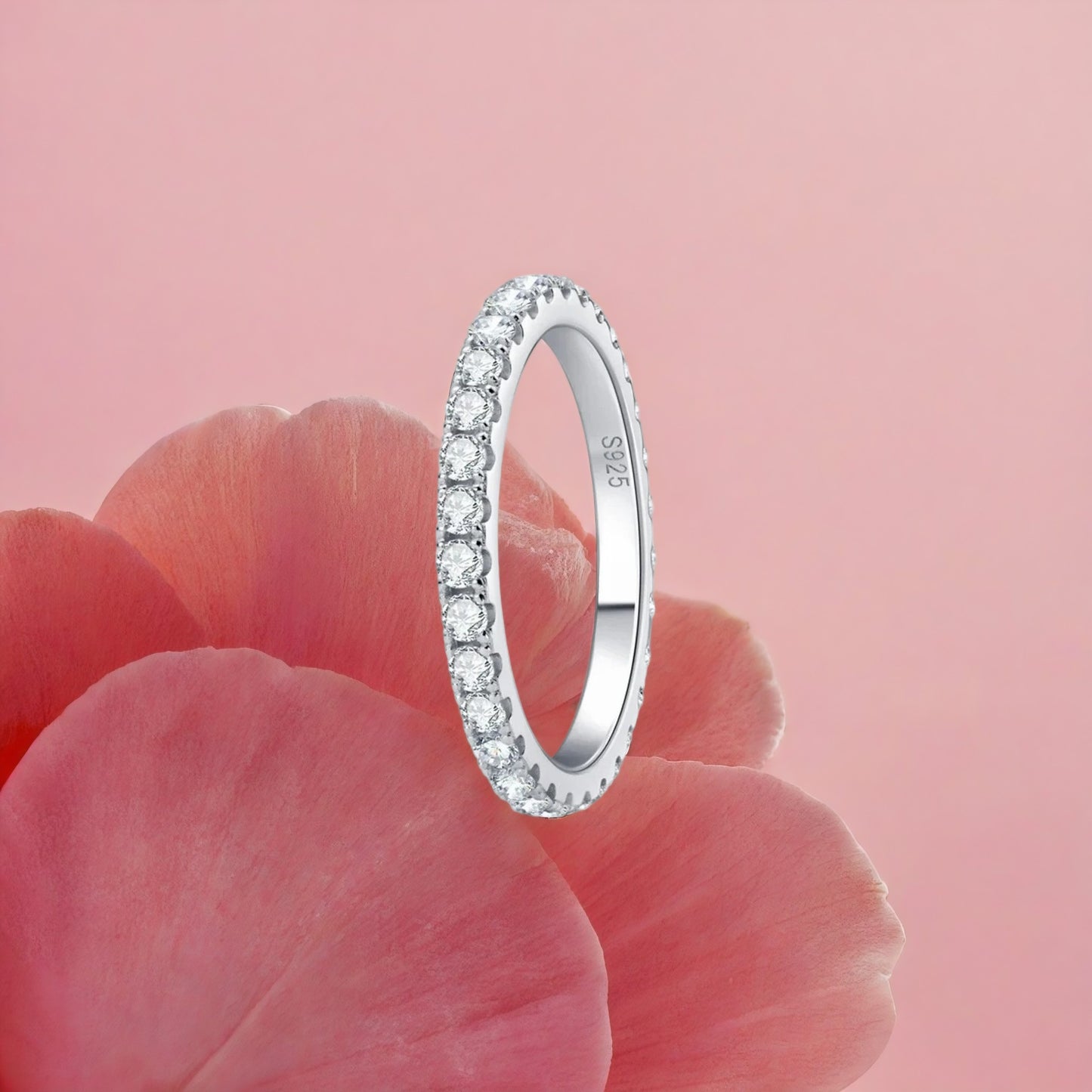 Moissanite Eternity Band