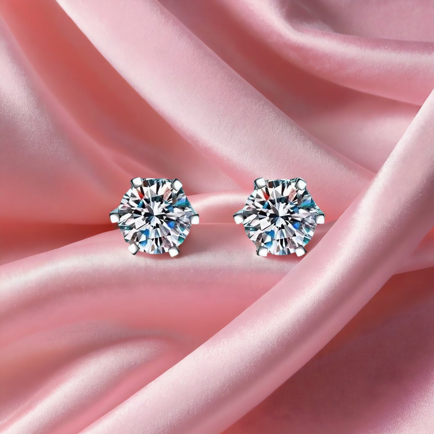 Moissanite Stud Earrings – Timeless Elegance & Brilliance