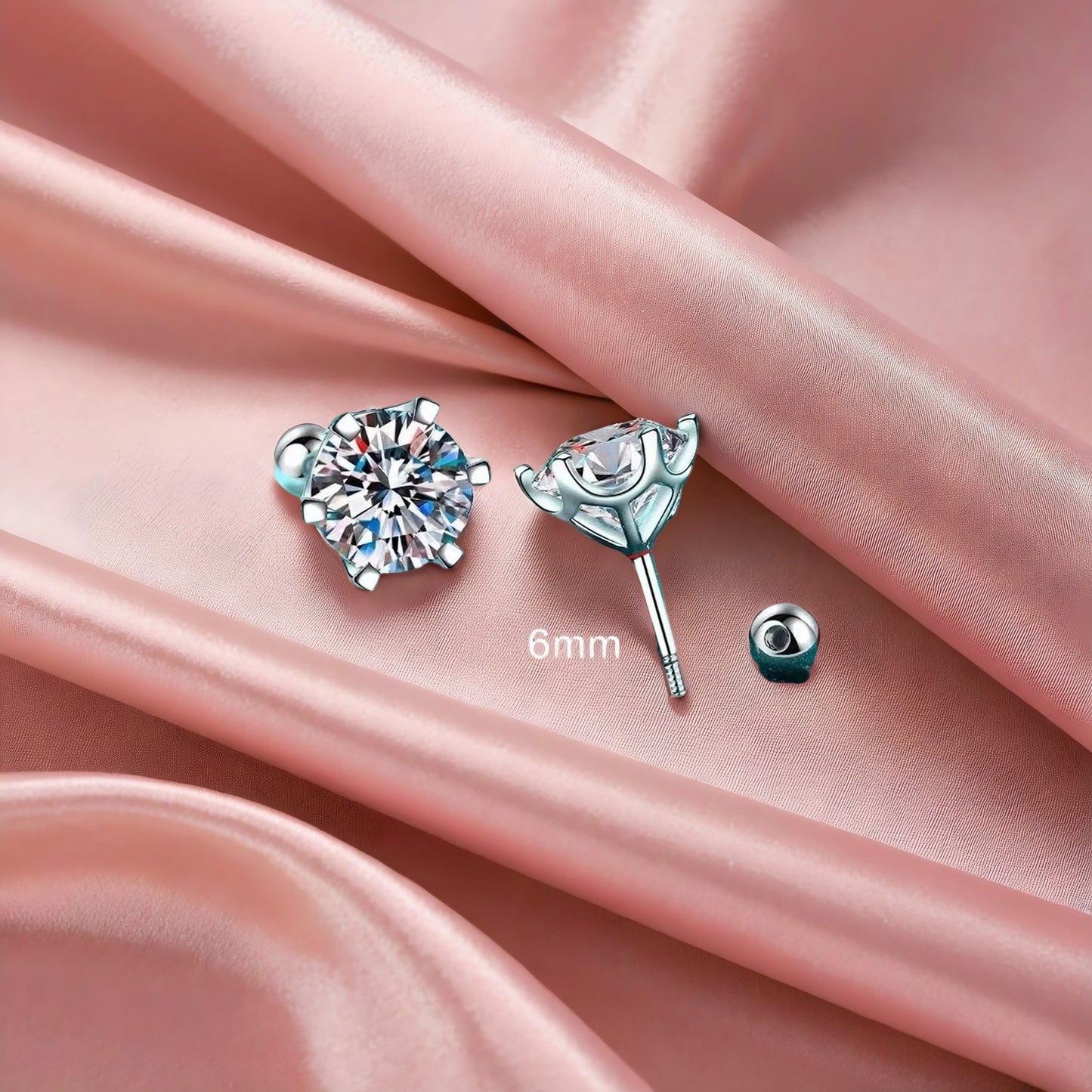 Moissanite Stud Earrings – Timeless Elegance & Brilliance